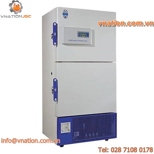 laboratory freezer / double-door / low-temperature / for blood plasma