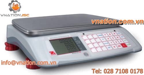 retail scales / with LCD display / stainless steel / POS