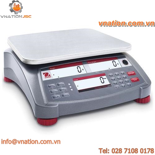 counting scales / with LCD display / portable / stainless steel