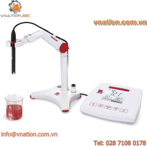 bench-top pH meter / precision / with LCD display