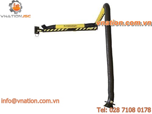 fixed extraction arm / telescopic / dust / with extension