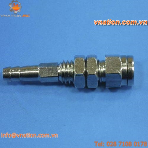 barbed fitting / straight / for suction cup