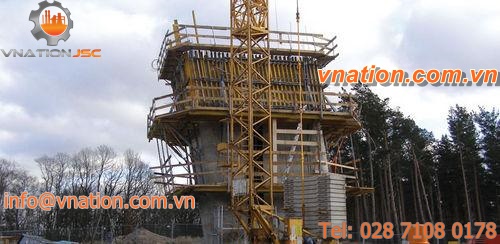 fixed scaffolding / modular / climbing / facade