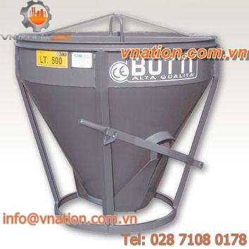 conical concrete skip / bottom-opening