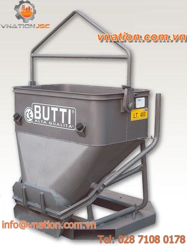 rectangular concrete skip / bottom-opening