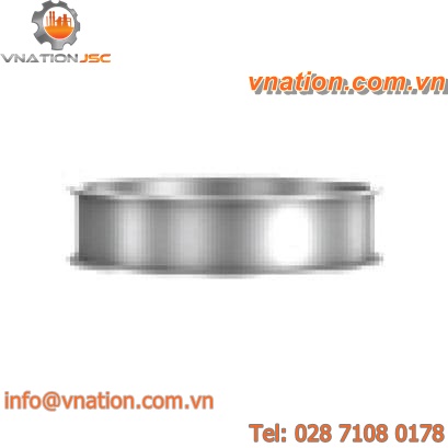 stainless steel pipe / for bulk materials / flange