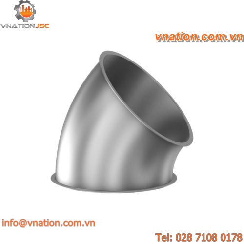 flange fitting / 45? angle / stainless steel