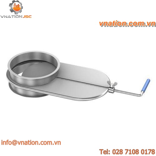 sliding gate valve / manual / flow-control / for air