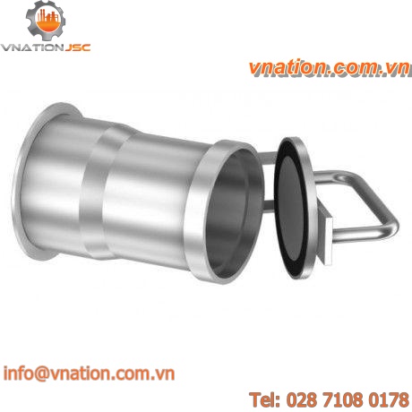 round plug / male / stainless steel / for hoses