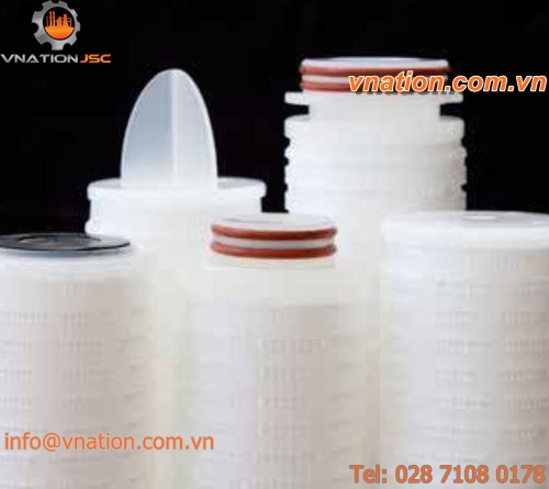 liquid filter cartridge / for micro-filtration / nylon / membrane