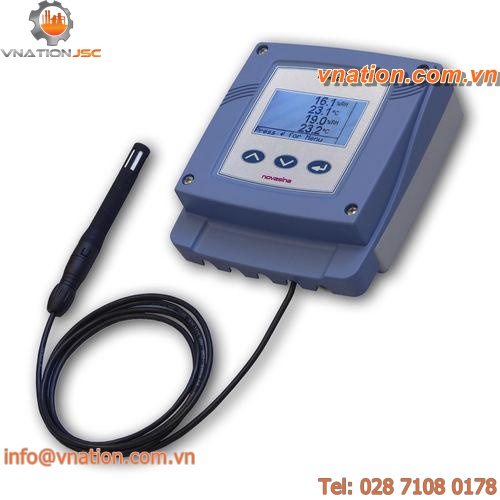 relative humidity and temperature sensor / resistive electrolytic / wall-mount / through-hole