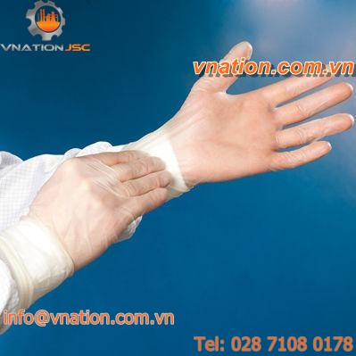 laboratory glove / chemical protection / vinyl / disposable