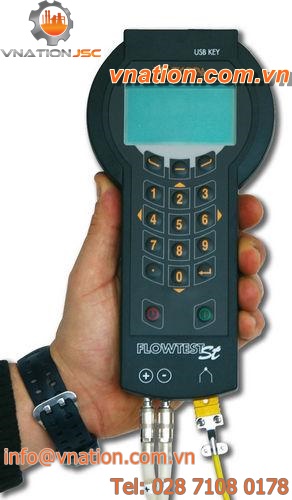 differential-pressure flow meter / for air / for gas / portable