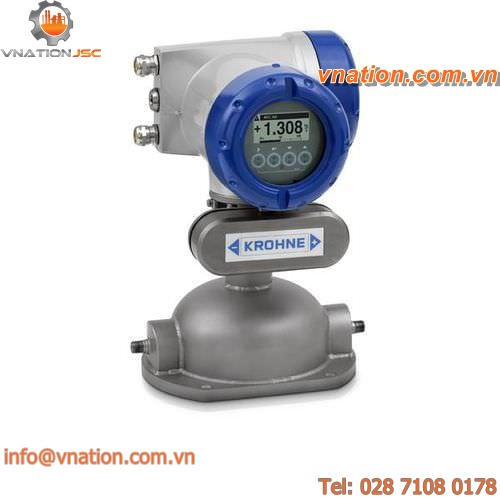 Coriolis flow meter / mass / for air / in-line