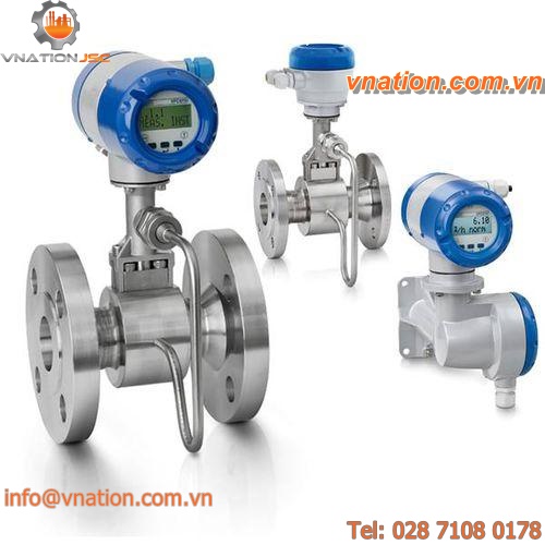 vortex flow meter / for steam / in-line