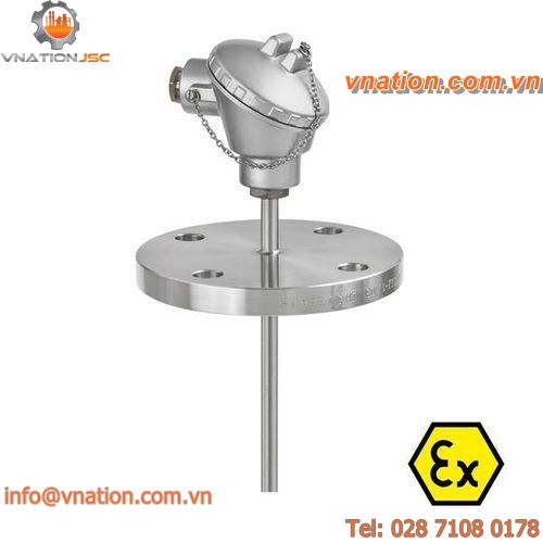 resistance temperature probe / IP68 / flange