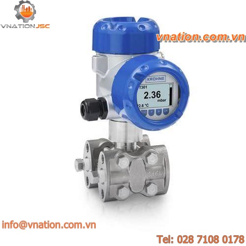 differential pressure transmitter / vacuum / ceramic