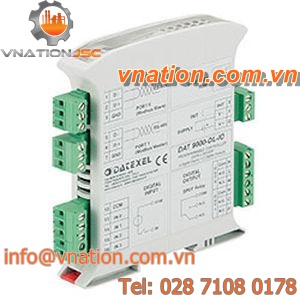 multi-channel data acquisition module / DIN rail / Ethernet / slave Modbus RTU