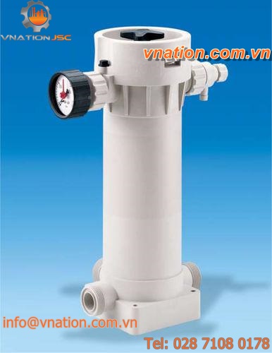 activated carbon filter housing / multi-cartridge / plastic / stainless steel