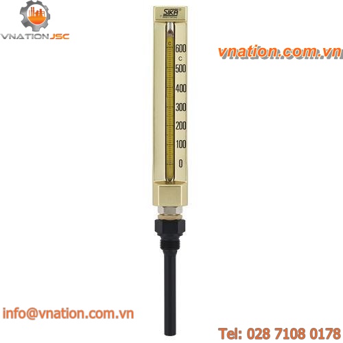 direct-reading thermometer / liquid / insertion / machine