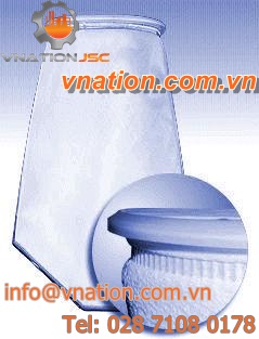 liquid filter bag / polyester / welded / high-performance