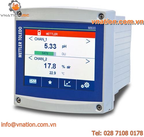 conductivity multi-parameter transmitter / ORP / pH / for water analysis