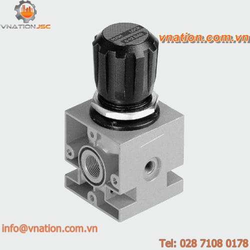 compressed air pressure regulator / piston / single-stage