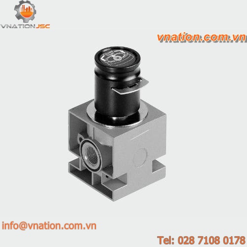 poppet valve / manual / shut-off / for compressed air