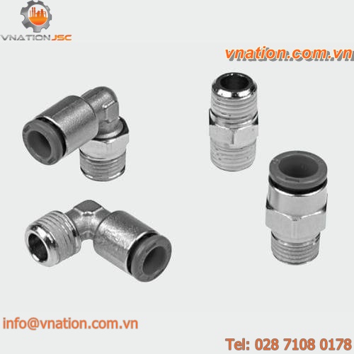 threaded fitting / straight / pneumatic