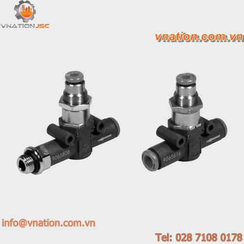 pneumatic valve / stop / for air / in line