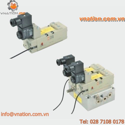 spool pneumatic directional control valve / pneumatically-operated / electrically-operated / 5/2-way