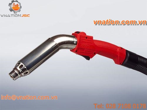 MIG-MAG welding torch / water-cooled / with fume extraction