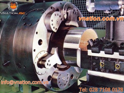 3-jaw power chuck / self-centering / for tubes