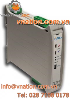 DIN rail mount temperature transmitter / Pt100 / analog / smart