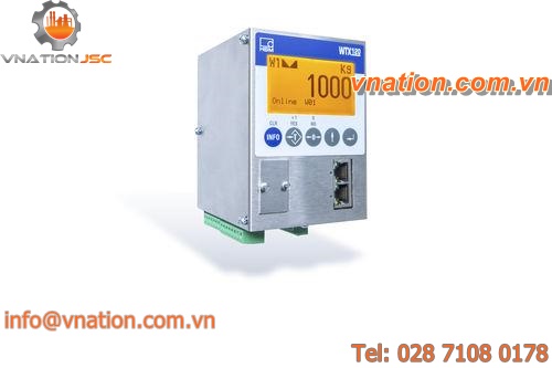 digital weighing terminal / LCD display / IP69 / DIN rail