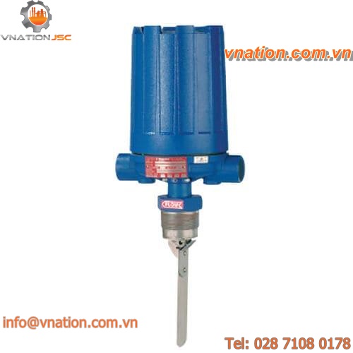 paddle flow switch / for liquids / for gas / stainless steel