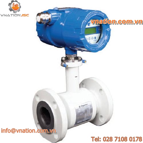 electromagnetic flow meter / for water / for liquids / in-line