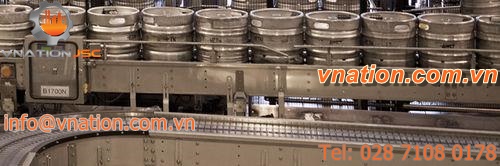 chain conveyor / for drums / horizontal / transport