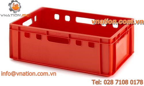 plastic crate / storage / heavy haul / meat