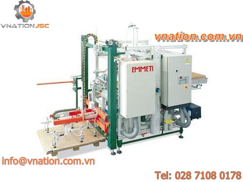 automatic tray forming and stapling machine / hot-melt glue