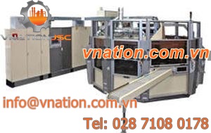automatic screen printing machine / servo-driven / eight-color / for tubes