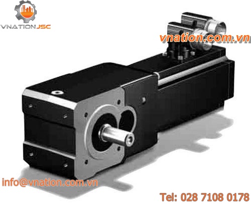 orthogonal electric servo-gearmotor / bevel / helical / compact