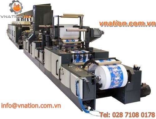 offset printing machine / flexographic / one-color / for labels