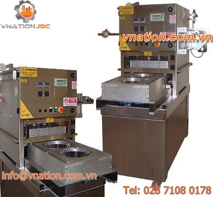 semi-automatic heat sealer / rotary / for the food industry / cheese