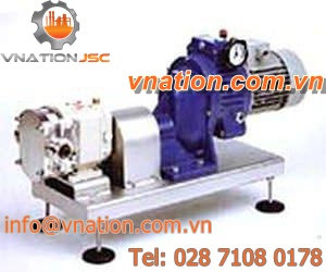 food product pump / electrically-powered / rotary lobe / variable-speed