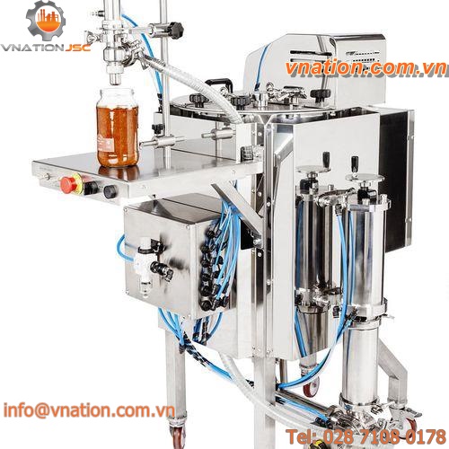 the food industry batch blender / for pasty products / for low-viscosity liquids / volumetric