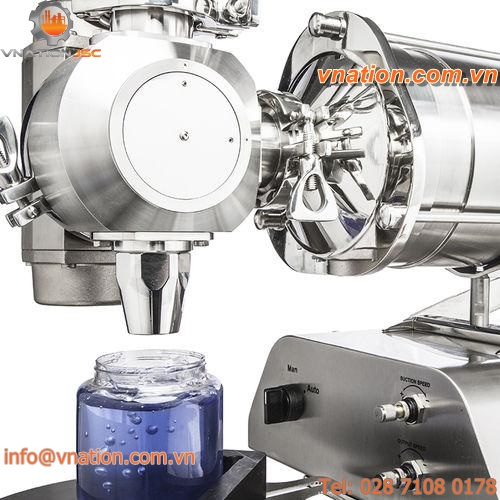 pasty products dispenser / for chemicals / for paint / for high-viscosity media