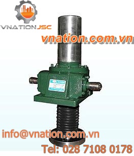 worm gear screw jack / cast iron / translating screw / rotating screw