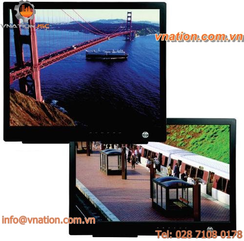 LCD monitor / 800 x 400 / wall-mount / dust-proof