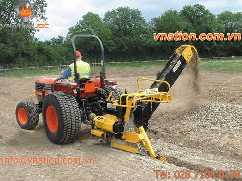 chain trencher / rubber-tired / tractor